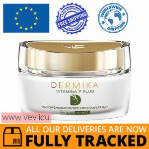 Dermika Vitamina P Plus, Moisturizing anti-wrinkle day and night cream, couperose skin, 50 ml — Made in Poland — Free Delivery  