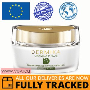 Dermika Vitamina P Plus, Semi-rich anti-wrinkle cream, day and night, 50 ml — Made in Poland — Free Delivery  