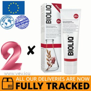 2 x BIOLIQ 65+ INTENSIVE REBUILDING NIGHT CREAM 50ML — MADE IN POLAND — FREE SHIPPING