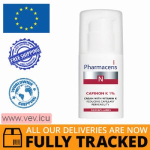 Pharmaceris N Capinon K 1%, cream with vitamin K sealing the capillaries, 30 ml — Made in Poland — Free Delivery
