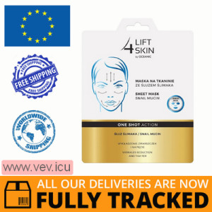 Lift 4 Skin One Shot Action, fabric mask with snail slime, 23 ml — Made in Poland — Free Delivery