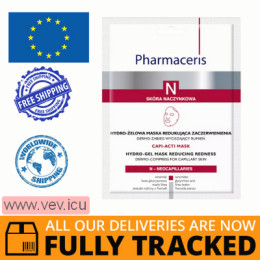 Pharmaceris N Capi-Acti Mask, hydro-gel sheet mask reducing redness, dermo-treatment reducing erythema, 1 piece — Made in Poland — Free Delivery
