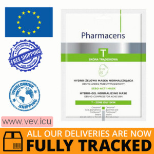 Pharmaceris T Sebo-Acti Mask, normalizing hydro-gel sheet mask, anti-acne dermo-treatment, 1 piece — Made in Poland — Free Delivery