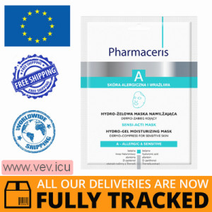 Pharmaceris A Sensi-Acti Mask, hydro-gel moisturizing sheet mask, soothing dermo-treatment, 1 piece — Made in Poland — Free Delivery
