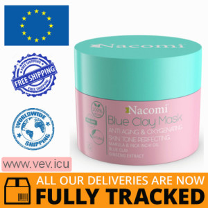 Nacomi Blue Clay Mask, mature skin, 50 ml — Made in Poland — Free Delivery
