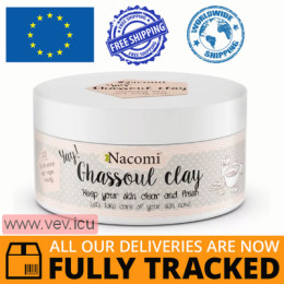 Nacomi Ghassoul Clay, Cleansing Mask, 94 g — Made in Poland — Free Delivery