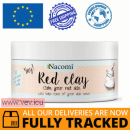 Nacomi, Red clay, mask to reduce redness, 100 g — Made in Poland — Free Delivery