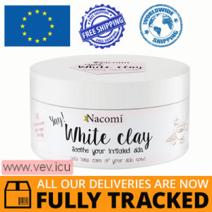 Nacomi, White clay, mask for sensitive and normal skin, 50 g — Made in Poland — Free Delivery