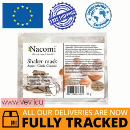 Nacomi Shaker Mask, face mask with arganen and ghassoul clay 25g — Made in Poland — Free Delivery