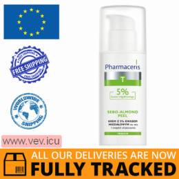 Pharmaceris T Sebo-Almond Peel, night cream with 5% mandelic acid, 50 ml — Made in Poland — Free Delivery