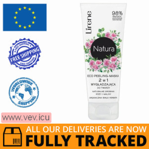 Lirene Natura, Eco Peeling-face mask 2in1 White Tea 75ml — Made in Poland — Free Delivery