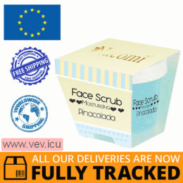 Nacomi, Moisturizing Face and Lip Scrub, Pinacolada, 80 g — Made in Poland — Free Delivery