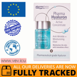 Pharma Hyaluron Active Concentrate, Anti-wrinkle Moisturizing Elixir 13 ml — Made in Germany — Free Delivery