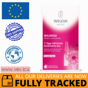 Weleda, 7-day smoothing wild rose treatment in ampoules, 7 x 0.8 ml — Made in Switzerland — Free Delivery