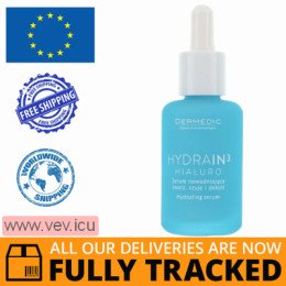 Dermedic Hydrain 3 Hialuro, face, neck and cleavage hydrating serum, dry skin, 30 ml — Made in Poland — Free Delivery  