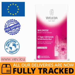Weleda, 7-day smoothing wild rose treatment in ampoules, 7 x 0.8 ml — Made in Switzerland — Free Delivery