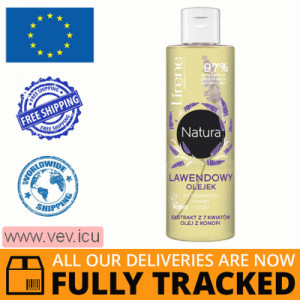 Lirene Natura, Lavender oil for face and eye make-up removal, 7 flower extract, 100 ml — Made in Poland — Free Delivery