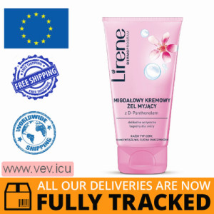 Lirene, Creamy face cleansing gel, almond oil, 150 ml — Made in Poland — Free Delivery