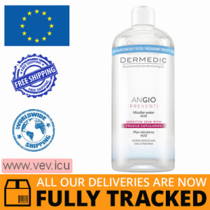 Dermedic Angio Preventi, Micellar Water for Sensitive Skin, 500 ml — Made in Poland — Free Delivery  