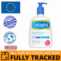 Cetaphil EM, micellar washing emulsion, 500 ml — Made in Switzerland — Free Delivery