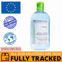 Bioderma Sebium H2O Micellar Water 500ml — Made in Poland — Free Delivery
