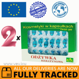 2 x KERATIN CONDITIONER 48 CAPS - MADE IN POLAND - FREE SHIPPING 