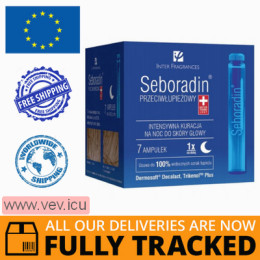 Seboradin, Anti-Dandruff Treatment, 5.5 ml x 7 ampoules — Made in Poland — Free Delivery