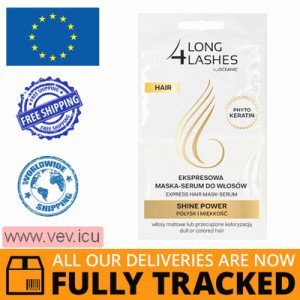 Long 4 Lashes, hair mask-serum, shine and softness, 2 x 6 ml — Made in Poland — Free Delivery