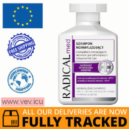 Radical Med, Normalizing Shampoo For Greasy Hair, 300 ml — Made in Poland — Free Delivery
