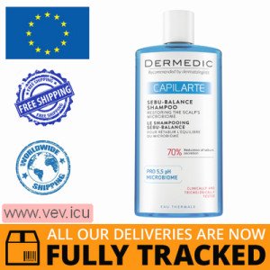 Dermedic Capilarte, Balancing Shampoo for Oily Hair, 300 ml — Made in Poland — Free Delivery  