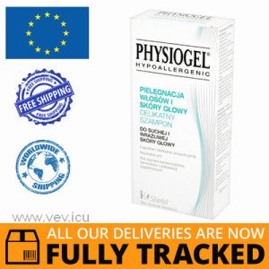 PHYSIOGEL HYPOALLERGENIC GENTLE SHAMPOO FOR DRY AND SENSITIVE SCALP, 250 ML - MADE IN UK - FREE SHIPPING 