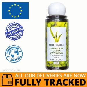 ORIENTANA AYURVEDIC HAIR OIL AMLA I BHRINGRAJ 105ML - MADE IN POLAND - FREE SHIPPING