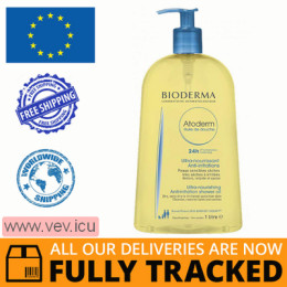 Bioderma Atoderm Huile de Douche, Moisturizing Bath and Shower Oil, 1L — Made in Poland — Free Delivery