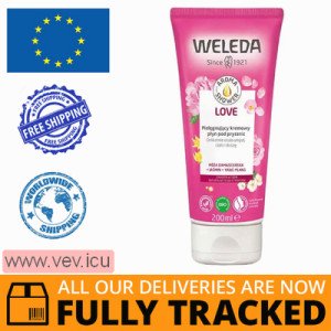 Weleda Aroma Shower Love, shower lotion, caring, creamy, 200 ml — Made in Switzerland — Free Delivery