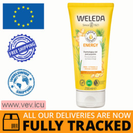 Weleda Aroma Shower Energy, stimulating shower gel, 200 ml — Made in Switzerland — Free Delivery