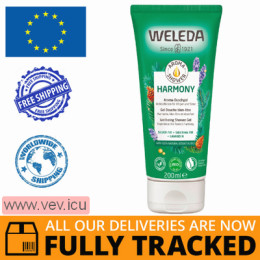 Weleda Aroma Shower Harmony, shower gel, feeling good, 200 ml — Made in Switzerland — Free Delivery