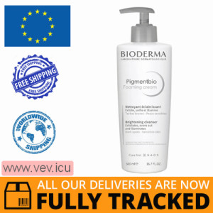 Bioderma Pigmentbio Foaming Cream, creamy cleansing gel, no soap, 500ml — Made in Poland — Free Delivery