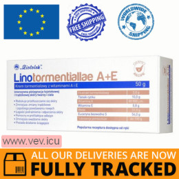 Linotormentiallae A + E tormentiol cream with vitamins A and E 50g — Made in Poland — Free Delivery Linotormentiallae A + E tormentiol cream with vitamins A and E 50g — Made in Poland — Free Delivery
