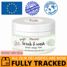 Nacomi, Body scrub and cleansing foam, mango, 180 ml — Made in Poland — Free Delivery