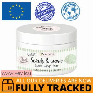 Nacomi, Body scrub and cleansing foam, mango, 180 ml — Made in Poland — Free Delivery