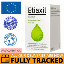 Etiaxil Comfort, antyperspirant roll-on, 15 ml — Made in Denmark — Free Delivery