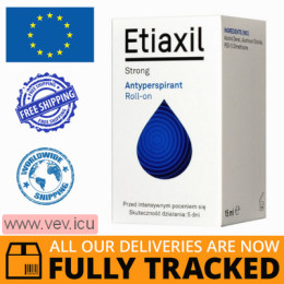 Etiaxil Strong, antyperspirant roll-on, 15 ml — Made in Denmark — Free Delivery