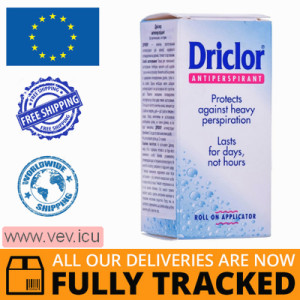 Driclor, antiperspirant deodorant from increased sweating 20 ml — Made in Ireland — Free Delivery