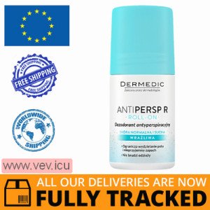 Dermedic Antipersp R, Roll-on Antiperspirant Deodorant, Normal to Dry Skin, 60 g — Made in Poland — Free Delivery  