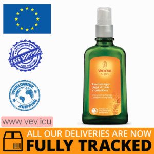 Weleda Sea Buckthorn Replenishing Body Oil 100 ml — Made in Switzerland — Free Delivery