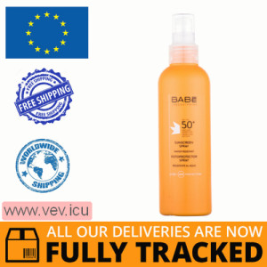 Babe Laboratorios Sunscreen Spray SPF 50+, 200 ml — Made in Spain — Free Delivery