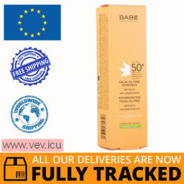 Babe Laboratorios Facial Oil-Free Sunscreen SPF 50+, 50 ml — Made in Spain — Free Delivery