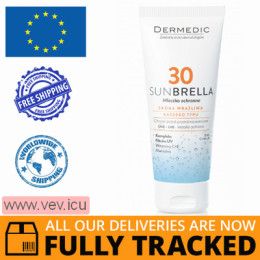 Dermedic Sunbrella, body lotion, sensitive skin, SPF30, 200 g  — Made in Poland — Free Delivery  