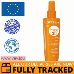 Bioderma Photoderm Bronz, SPF30 sun protection spray, 200ml — Made in Poland — Free Delivery