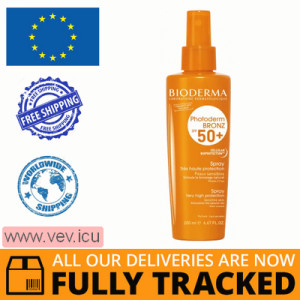 Bioderma Photoderm Bronz, tanning accelerator, protective spray, SPF50 +, 200ml — Made in Poland — Free Delivery